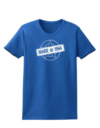 Made In Birth Year 1964 Womens Dark T-Shirt-TooLoud-Royal-Blue-X-Small-Davson Sales