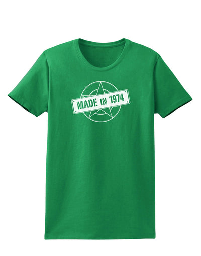 Made In Birth Year 1974 Womens Dark T-Shirt-TooLoud-Kelly-Green-X-Small-Davson Sales