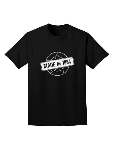 Made In Birth Year 1984 Adult Dark T-Shirt-Mens T-Shirt-TooLoud-Black-Small-Davson Sales