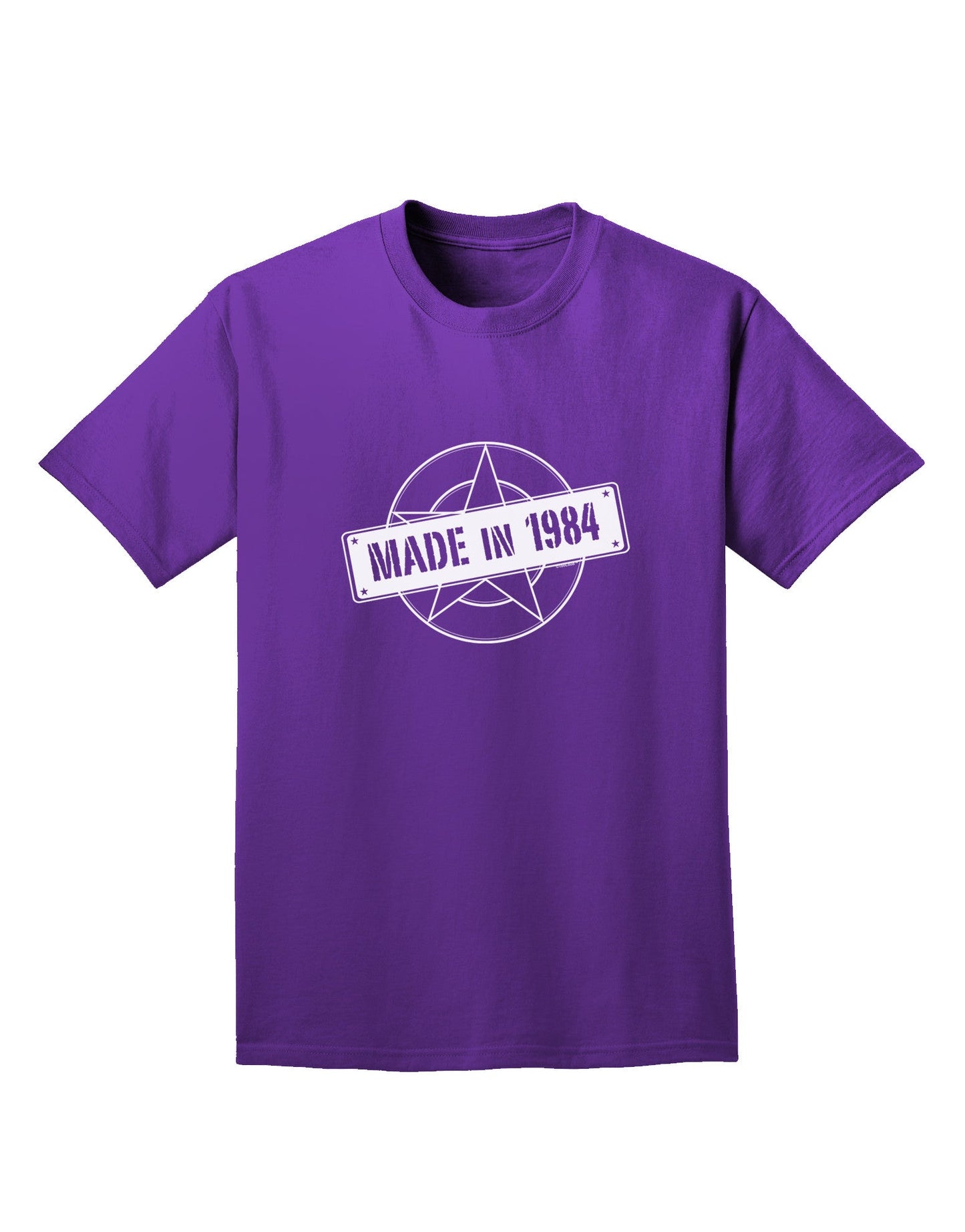 Made In Birth Year 1984 Adult Dark T-Shirt-Mens T-Shirt-TooLoud-Purple-Small-Davson Sales