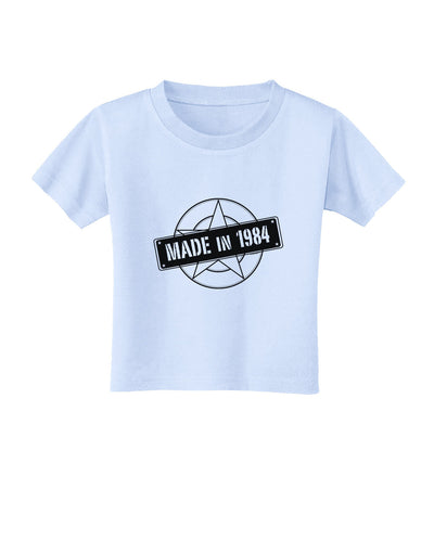 Made In Birth Year 1984 Toddler T-Shirt-Toddler T-Shirt-TooLoud-Light-Blue-2T-Davson Sales