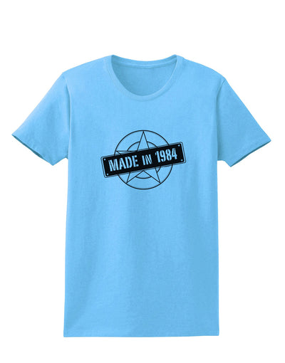 Made In Birth Year 1984 Womens T-Shirt-Womens T-Shirt-TooLoud-Aquatic-Blue-X-Small-Davson Sales