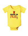 Made In Philly Baby Romper Bodysuit-Baby Romper-TooLoud-Yellow-06-Months-Davson Sales