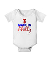 Made In Philly Baby Romper Bodysuit-Baby Romper-TooLoud-White-06-Months-Davson Sales