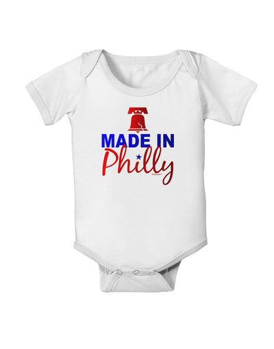 Made In Philly Baby Romper Bodysuit-Baby Romper-TooLoud-White-06-Months-Davson Sales