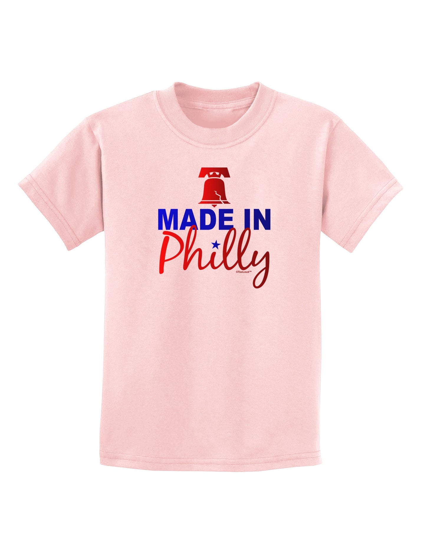 Made In Philly Childrens T-Shirt-Childrens T-Shirt-TooLoud-PalePink-X-Small-Davson Sales