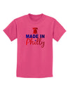 Made In Philly Childrens T-Shirt-Childrens T-Shirt-TooLoud-Sangria-X-Small-Davson Sales