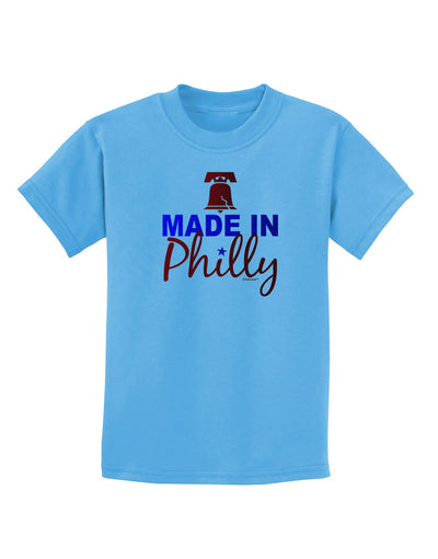 Made In Philly Childrens T-Shirt-Childrens T-Shirt-TooLoud-Aquatic-Blue-X-Small-Davson Sales