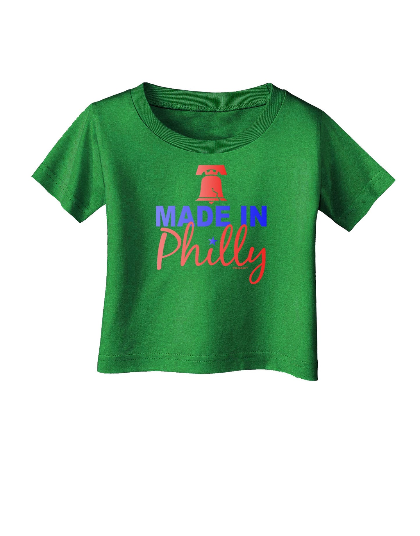 Made In Philly Infant T-Shirt Dark-Infant T-Shirt-TooLoud-Clover-Green-06-Months-Davson Sales