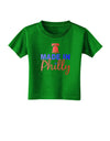 Made In Philly Toddler T-Shirt Dark-Toddler T-Shirt-TooLoud-Clover-Green-2T-Davson Sales