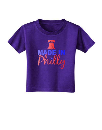 Made In Philly Toddler T-Shirt Dark-Toddler T-Shirt-TooLoud-Purple-2T-Davson Sales