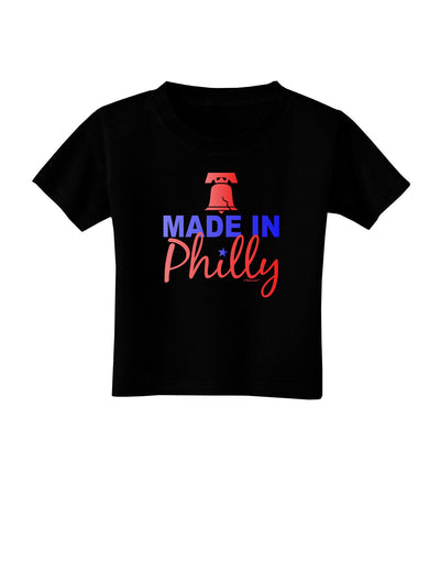 Made In Philly Toddler T-Shirt Dark-Toddler T-Shirt-TooLoud-Black-2T-Davson Sales