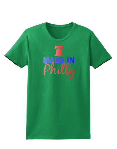 Made In Philly Womens Dark T-Shirt-TooLoud-Kelly-Green-X-Small-Davson Sales