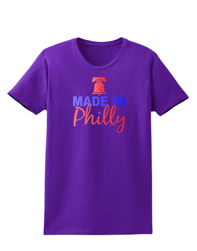 Made In Philly Womens Dark T-Shirt-TooLoud-Purple-X-Small-Davson Sales