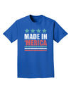 Made in Merica - Stars and Stripes Color Design Adult Dark T-Shirt-Mens T-Shirt-TooLoud-Royal-Blue-Small-Davson Sales