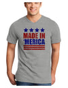 Made in Merica - Stars and Stripes Color Design Adult V-Neck T-shirt-Mens V-Neck T-Shirt-TooLoud-HeatherGray-Small-Davson Sales