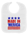 Made in Merica - Stars and Stripes Color Design Baby Bib