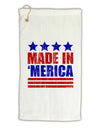 Made in Merica - Stars and Stripes Color Design Micro Terry Gromet Golf Towel 16 x 25 inch-Golf Towel-TooLoud-White-Davson Sales