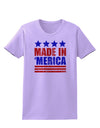 Made in Merica - Stars and Stripes Color Design Womens T-Shirt-Womens T-Shirt-TooLoud-Lavender-X-Small-Davson Sales