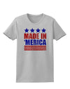 Made in Merica - Stars and Stripes Color Design Womens T-Shirt-Womens T-Shirt-TooLoud-AshGray-X-Small-Davson Sales