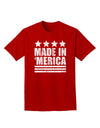 Made in Merica - Stars and Stripes Design Adult Dark T-Shirt-Mens T-Shirt-TooLoud-Red-Small-Davson Sales