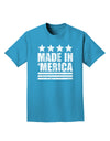 Made in Merica - Stars and Stripes Design Adult Dark T-Shirt-Mens T-Shirt-TooLoud-Turquoise-Small-Davson Sales