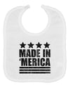 Made in Merica - Stars and Stripes Design Baby Bib