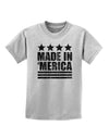 Made in Merica - Stars and Stripes Design Childrens T-Shirt-Childrens T-Shirt-TooLoud-AshGray-X-Small-Davson Sales