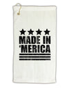 Made in Merica - Stars and Stripes Design Micro Terry Gromet Golf Towel 16 x 25 inch-Golf Towel-TooLoud-White-Davson Sales