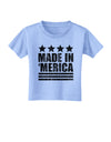 Made in Merica - Stars and Stripes Design Toddler T-Shirt-Toddler T-Shirt-TooLoud-Aquatic-Blue-2T-Davson Sales