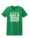 Made in Merica - Stars and Stripes Design Womens Dark T-Shirt-TooLoud-Kelly-Green-X-Small-Davson Sales