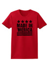 Made in Merica - Stars and Stripes Design Womens T-Shirt-Womens T-Shirt-TooLoud-Red-X-Small-Davson Sales