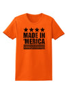 Made in Merica - Stars and Stripes Design Womens T-Shirt-Womens T-Shirt-TooLoud-Orange-X-Small-Davson Sales