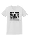 Made in Merica - Stars and Stripes Design Womens T-Shirt-Womens T-Shirt-TooLoud-White-X-Small-Davson Sales