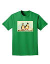Magellanic Penguin Text Adult Dark T-Shirt-Mens T-Shirt-TooLoud-Kelly-Green-Small-Davson Sales