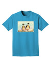 Magellanic Penguin Text Adult Dark T-Shirt-Mens T-Shirt-TooLoud-Turquoise-Small-Davson Sales