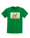 Magellanic Penguin Text Childrens Dark T-Shirt-Childrens T-Shirt-TooLoud-Kelly-Green-X-Small-Davson Sales