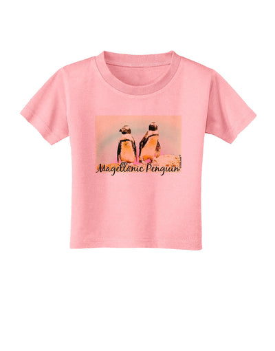 Magellanic Penguin Text Toddler T-Shirt-Toddler T-Shirt-TooLoud-Candy-Pink-2T-Davson Sales