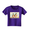 Magellanic Penguin Text Toddler T-Shirt Dark-Toddler T-Shirt-TooLoud-Purple-2T-Davson Sales