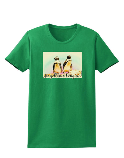 Magellanic Penguin Text Womens Dark T-Shirt-TooLoud-Kelly-Green-X-Small-Davson Sales