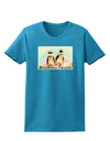 Magellanic Penguin Text Womens Dark T-Shirt-TooLoud-Turquoise-X-Small-Davson Sales