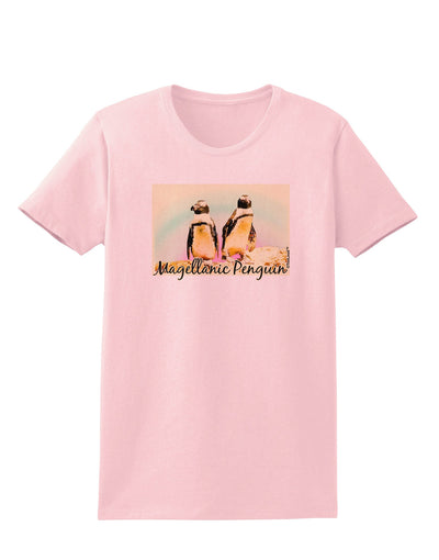 Magellanic Penguin Text Womens T-Shirt-Womens T-Shirt-TooLoud-PalePink-X-Small-Davson Sales