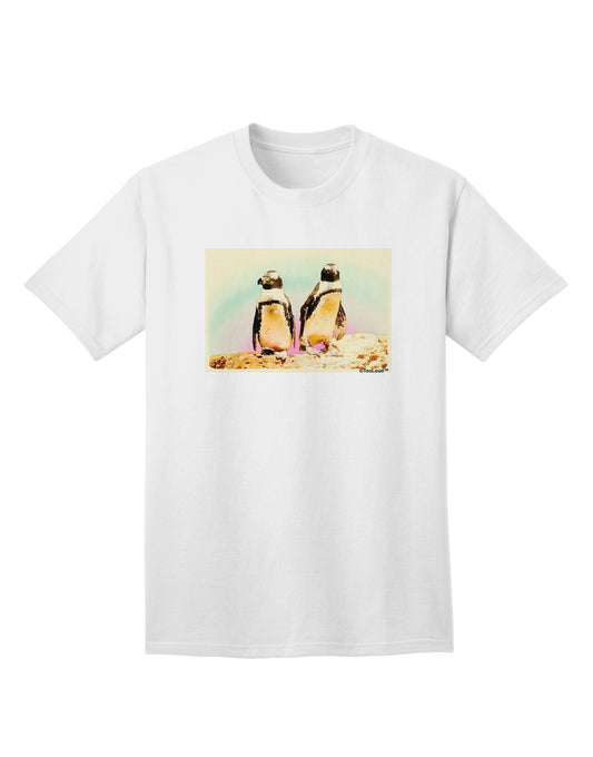 Magellanic Penguin Watercolor Adult T-Shirt-Mens T-Shirt-TooLoud-White-Small-Davson Sales