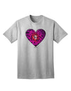 Magenta Adult T-Shirt with Water Droplet Heart Design by TooLoud-Mens T-shirts-TooLoud-AshGray-Small-Davson Sales