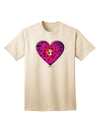 Magenta Adult T-Shirt with Water Droplet Heart Design by TooLoud-Mens T-shirts-TooLoud-Natural-Small-Davson Sales