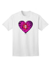 Magenta Adult T-Shirt with Water Droplet Heart Design by TooLoud-Mens T-shirts-TooLoud-White-Small-Davson Sales