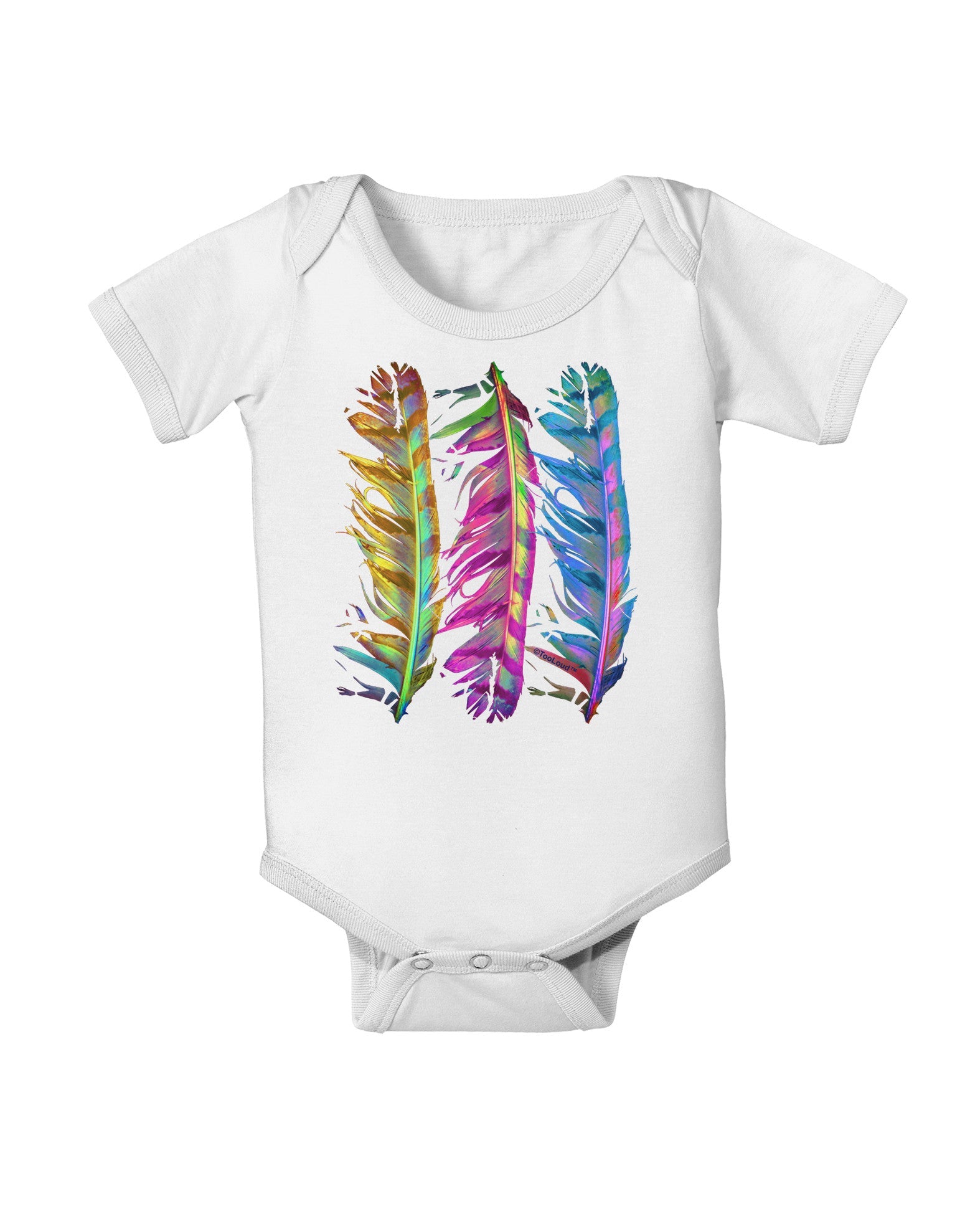 Magic Feathers Baby Romper Bodysuit-Baby Romper-TooLoud-White-06-Months-Davson Sales