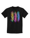 Magic Feathers Childrens Dark T-Shirt-Childrens T-Shirt-TooLoud-Black-X-Small-Davson Sales