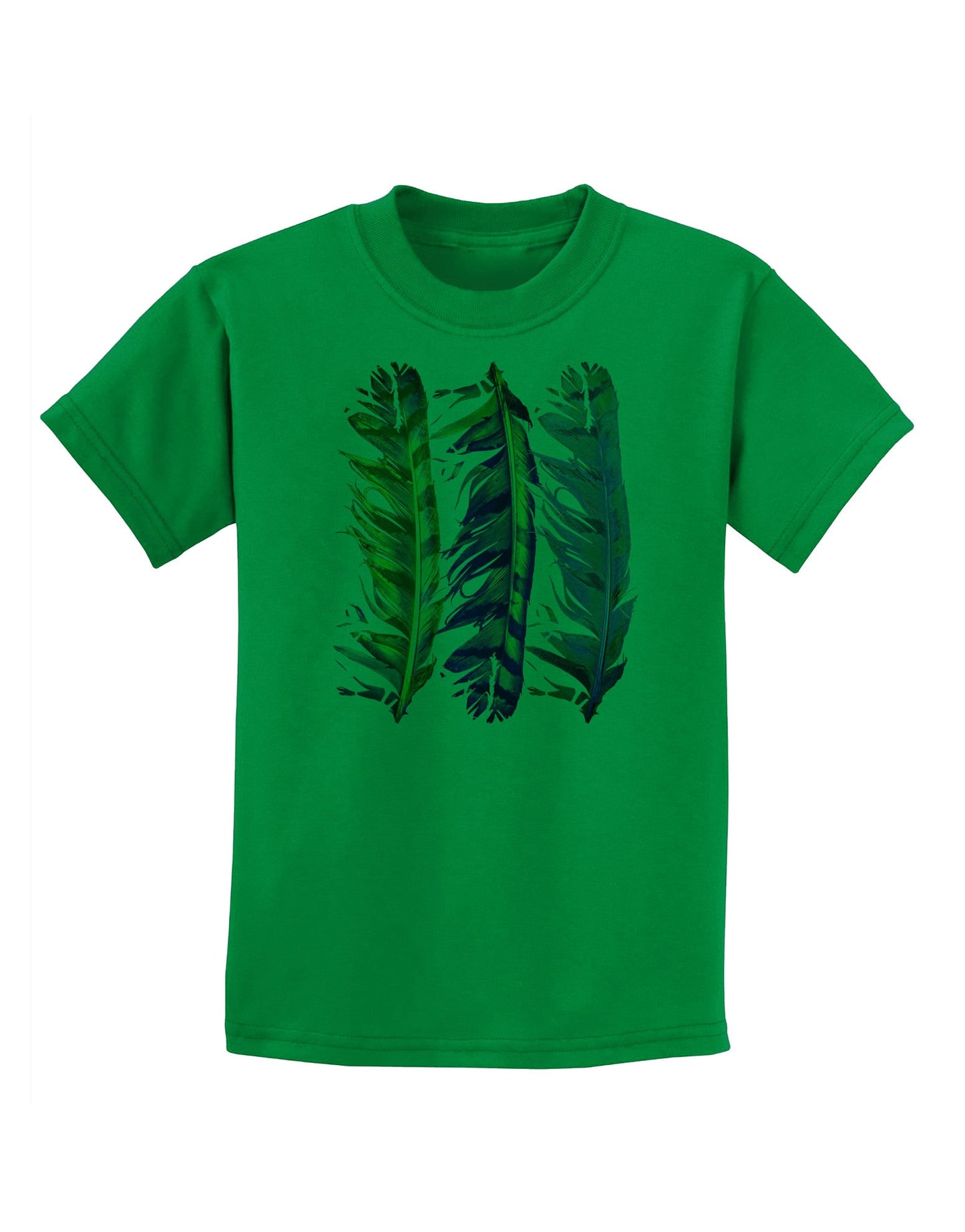 Magic Feathers Childrens T-Shirt-Childrens T-Shirt-TooLoud-Kelly-Green-X-Small-Davson Sales
