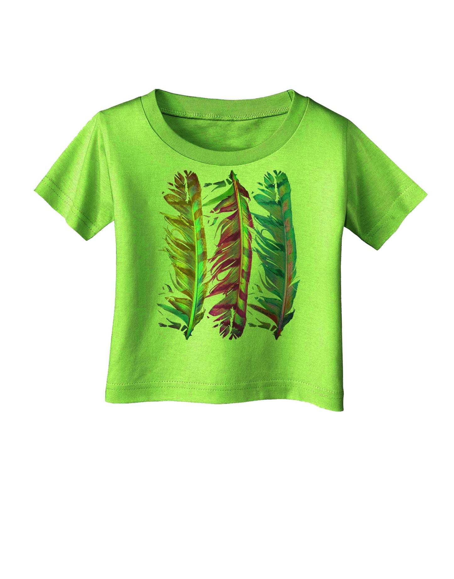 Magic Feathers Infant T-Shirt-Infant T-Shirt-TooLoud-Lime-Green-06-Months-Davson Sales